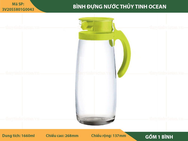 Bình nước thủy tinh ocean