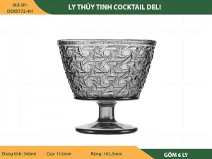 Bộ Ly thuỷ tinh cocktail Deli