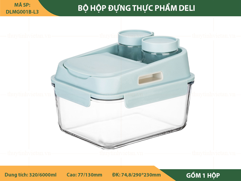 Hộp thủy tinh đựng thực phẩm Deli