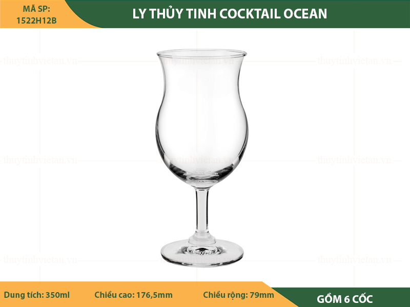 Bộ Ly thuỷ tinh cocktail Ocean