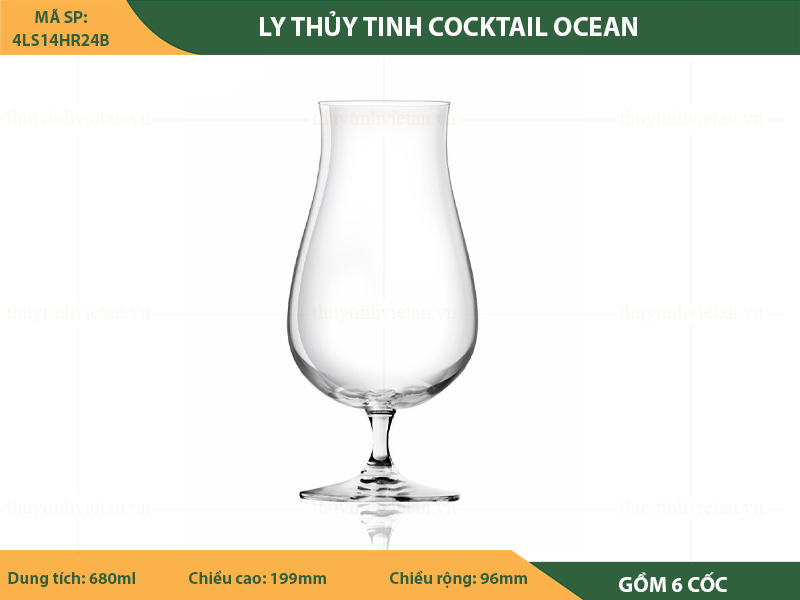 Bộ Ly thuỷ tinh cocktail Ocean