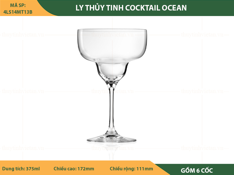 Bộ Ly thuỷ tinh cocktail Ocean