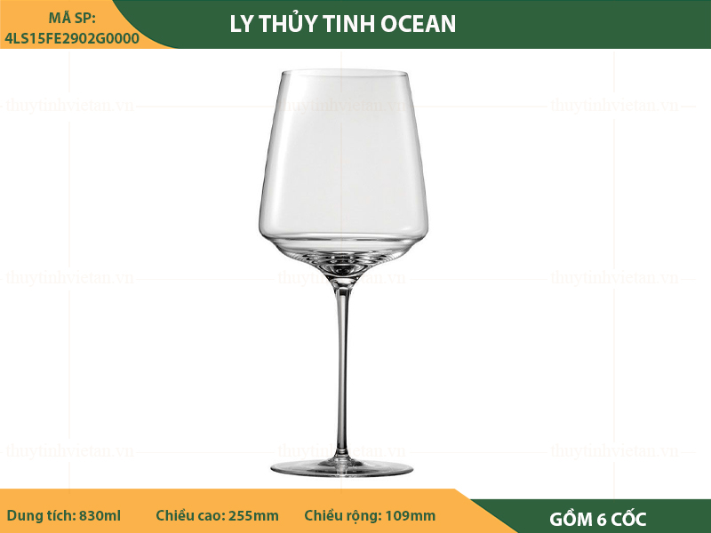 Ly thủy tinh uống rượu vang Ocean