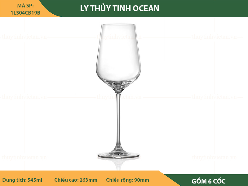 Ly thủy tinh uống rượu vang Ocean