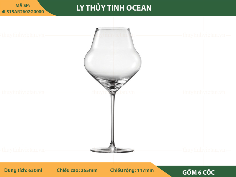 Ly thủy tinh uống rượu vang Ocean