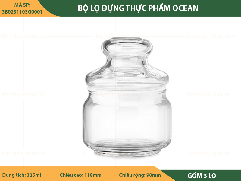 Lọ thủy tinh đựng thực phẩm Ocean