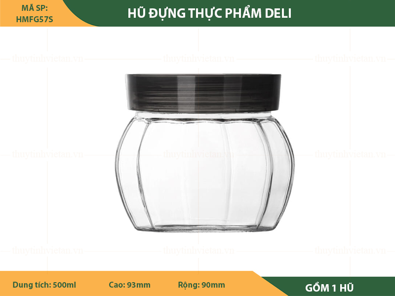 Lọ thủy tinh đựng thực phẩm Deli