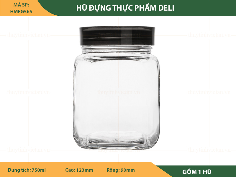 Lọ thủy tinh đựng thực phẩm Deli